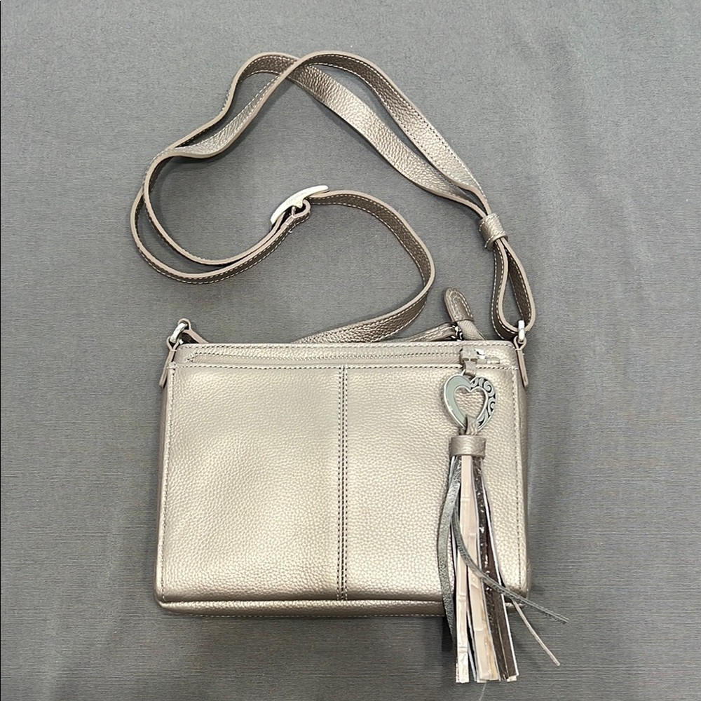Elegant Silver Crossbody Bag